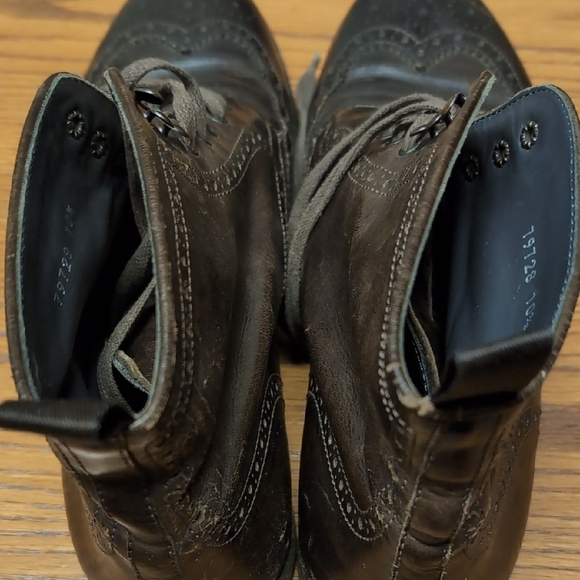 To Boot Company Men's Dark Brown Leather Boots - Picture 6 of 11